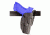 Safariland ALS Belt Holster, Right Hand, STX Plain Black 2in. Belt Slots 6377-219-411-50