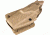 Safariland ALS Tactical Thigh Holster, Left Hand, STX FDE Brown Small Molle Adapter Plate 6354-56-552-MS8
