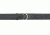 Safariland Border Patrol Belt w/ Buckle, 2.25" with Velcro - STX Plain Black, Brass