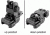 Samson A.R.M.S. #40L Flip Up Rear Sight (Low) and #40L-SP Plane Dual Aperture