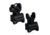 Samson Top Mounted Deployable Front and Rear Sight, Black, QF-A2-SP PKG