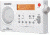 Sangean AM/FM Stereo Digital Tuning, Sleep &amp; Snooze Alarm, White PR-D7