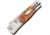 Santa Fe Stoneworks Tesoro Button Lock Folding Knife, 3.5in Closed, 2.75in Satin Vg-10 SS Blade, Titanium Bolster, Thumb Stud, Pocket Clip, Orange Coral And Zinc Handle, GE01 ORANGE CORAL- ZINC