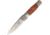 Santa Fe Stoneworks Tesoro Button Lock Folding Knife, 3.5in Closed, 2.75in Satin Vg-10 SS Blade, Titanium Bolster, Thumb Stud, Pocket Clip, Orange Coral And Zinc Handle, GE01 ORANGE CORAL- ZINC