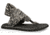 Sanuk Yoga Sling 2 Print Sandal - Womens-Black/White Hawaiian-Medium-6 US