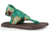 Sanuk Yoga Sling 2 Print Sandal - Womens-Teal/Multi-Medium-10 US