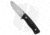 Saturn Knives Mimas Fixed Blade Knife, 4.33in, Sleipner Steel, Drop Point Blade, G10 Black Handle, Steel/Black, 9.50in, BHQ-137382