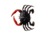 Savage Gear Toughtec Crab Soft Bait, Pack of 1, 0.75in, Black/Red, 1586645