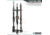 Savior Equipment 3-Slot Adjustable Wall Rack, Gray, RK-WALL-ADX3-GS