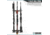 Savior Equipment 3-Slot Adjustable Wall Rack, RAL 8000 Tan, RK-WALL-ADX3-TN