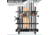 Savior Equipment Aluminum Fishing Rod Rack, 24 Slot, Carbon Black, RK-FRODAL-24-BK