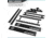 Savior Equipment Aluminum Fishing Rod Rack, 24 Slot, Carbon Black, RK-FRODAL-24-BK