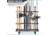 Savior Equipment Aluminum Fishing Rod Rack, 24 Slot, Gunmetal Gray, RK-FRODAL-24-GM