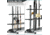 Savior Equipment Aluminum Fishing Rod Rack, 24 Slot, Gunmetal Gray, RK-FRODAL-24-GM