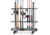 Savior Equipment Aluminum Fishing Rod Rack, 24 Slot, Gunmetal Grey, 24in x 28.25in x 13in, RK-FRODAL-24-GM