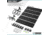 Savior Equipment Wall Rack System 5 Panel Kit w/Attachments, Black, 24x30.25x0.63in, WRS-HALF-A3P6-BK