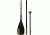 Storm QuickDraw 3 Piece Traveler SUP Paddle 100 sq in-Black Blade with Yellow Trim