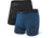 SAXX Daytripper Boxer Brief Fly, Pack of 2 - Mens, Black/City Blue Heather, Extra Large, SXPP2A-BRB-XL