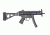 SB Tactical Side Folding Brace SBT5KA, Aluminum MP5 Adapter, QD, Black, SBT5KA-01-SB