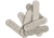 Schrade Asten Shield, Oval Design, Nickel Silver Finish, 3/4in Overall, Embossed Asten, Package Of 10, S460