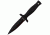 Schrade Double Edge Boot Knife, 7 in, BLK Handle/Plain, Leather, SCHF19