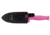 Schrade Double Edge Boot Knife, 7 in, Pink Handle, Plain, Leather, SCHF19P