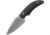Schrade Full Tang Fixed Blade Knife, 3in, Drop Point, Satin, Black TPR Handle SCHF66