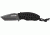 Full Tang Fixed Blade Neck Knife, Black / Silver, Medium