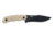 Schrade I-BEAM Fixed Blade Knife, 5in, AUS-8 Steel, Black Blade, FDE G10 Handle, 1185977