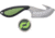 Schrade Isolate Ultimate Gut Hook Fixed Blade Knife, 3in, AUS-10 Steel, Drop Point/Gut Hook Blade, Black/Green Rubber Overmolded Handle, 1159330