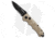 Schrade Mini Extreme Survival Automatic Folding Knife, 2.50in, Stainless Steel, Spear Point Blade, Aluminum Tan Handle, SC60MBRS, Black/Tan, 6.25in, BHQ-26178