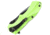 Schrade SCHA7 Mini MAGIC, Green Alum. Handle, BLK Plain, SCHA7SMGR