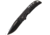 Schrade SCH212 Folding Knife,3.02in,Black Aluminum Handle,Black Drop Point Plain SCH212