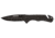 Schrade SCH704CP w/Cutter Blk Folding Knives, 3.25 in, 9Cr18MoV Stainless Steel, Drop Point, Black, Aluminum, Rubber, 1084288