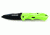 Schrade SCHA7 Mini MAGIC, Green Alum. Handle, BLK Plain, SCHA7SMGR
