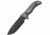Schrade SCHF36M Fixed Blade Knife,5.05in,Micarta Handle,Black Drop Point Plain w/Sheath SCHF36M