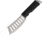 Schwartz Tactical ST Endurance Curved Cleaver Fixed Blade Knife, 4.25in, Titanium, Standard Edge, Black, Paracord Wrapped Handle SWZ16CC