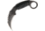 Schwartz Tactical ST Vandal Karambit Fixed Blade Knife, 2.875in, Titanium, Standard Edge, Black, Paracord Wrapped Handle SWZ18