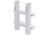Sea-Dog Two Pole Side Mount Rod Storage Rack - White 77687