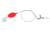 Sea Striker Bluefish Rig 7/0 Bucktail Hook, Red 2" Oval Float, Packaged, FBS3D-RWB