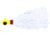 Sea Striker Bugeye Jig, 3 oz, Chartreuse Head/White Tail Mylar, SSCJ3-CW
