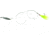 Sea Striker Flounder/Fluke Rig, No Float, Chartreuse Tail Hook 30 Lb Coated Wire, F3B-CH
