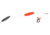 Sea Striker Flounder Rig 25&quot; 40lb Mono, #4 Nickel Blade, 2 1/2&quot; Red Cork, 2oz Cigar Weight, 12/Ring, FR-RED-2