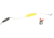 Sea Striker Flounder Rig 25&quot; 40lb Mono, #4 Nickel Blade, 2 1/2&quot; Yellow Cork, 1-1/4oz Cigar Weight, 12/Ring, FR-YEL-114