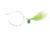 Sea Striker Fluke Killer Rig Chartreuse Silver/Chartreuse Blade 1/0 Nickel Wide Gap Hook, FK02-C
