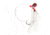 Sea Striker Fluke Killer Rig White Silver/Red Blade 1/0 Nickel Wide Gap Hook, FK01-R