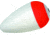 Sea Striker Pear Float Red/White 4in Unwgt, P400RW