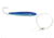 Sea Striker Rigged Cedar Plug 6&quot;, 10/0 Hook, 8 Ft 150 Lb Mono Leader, Blue Mackerel, 6077R