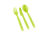 Sea to Summit Camp Cutlery Utensil Set, Lime, 215-41
