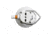 SeaSucker 4.5in SeaSucker Mount w/Flat-Top Stainless Steel D-Ring, White, VM1013W